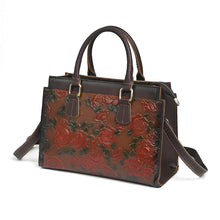 Load image into Gallery viewer, Women's Genuine Leather Shoulder Bag – Embossed Full-Grain Cowhide Handbag