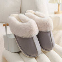Load image into Gallery viewer, Plush Fur Slippers - Warm Non-Slip Indoor House Shoes