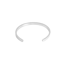 Load image into Gallery viewer, Silver Mother of Pearl thin Bangle Adjustable Bracelet, Sku#LX616