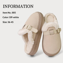 Load image into Gallery viewer, Plush Lined Cotton Slippers