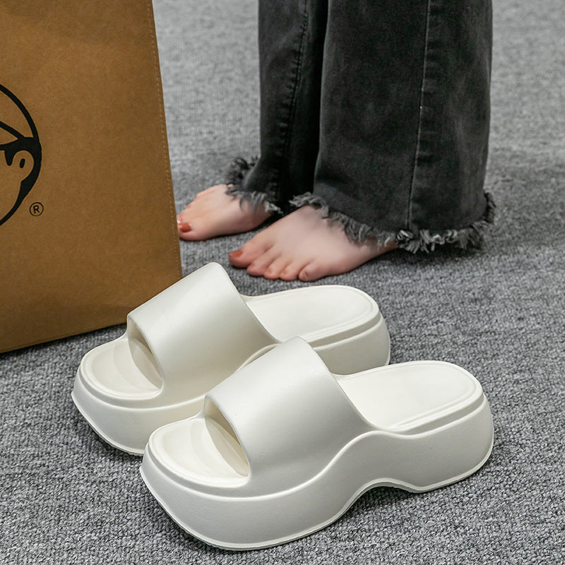 Women's Non-Slip Height-Enhancing EVA Slippers - Indoor Outdoor Flip Flops