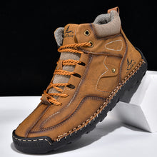 Load image into Gallery viewer, Men's Outdoor High-Top Casual Shoes – Breathable PU Lace-Up Sneakers | Sizes EU 38–48