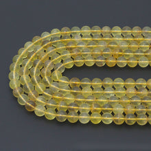 Load image into Gallery viewer, Genuine High Quality Yellow Fluorite Round Smooth Beads, 8mm/10mm, Sku#U1599