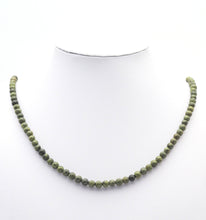 Load image into Gallery viewer, High Quality Genuine Green Snake Skin Jasper Round Smooth Beads, Sku#U1441