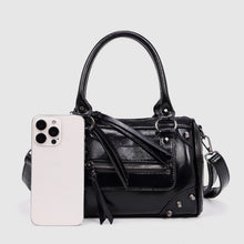 Load image into Gallery viewer, Studded Pillow Racing Tote Shoulder Bag - Large Capacity PU Leather Crossbody Handbag for Women