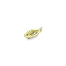 Load image into Gallery viewer, CZ White Enamel Baseball Charm Pendant, Sku#LK1162