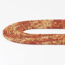 Load image into Gallery viewer, 2x3mm Genuine Coral Faceted Rondelle Beads, Sku#U1702