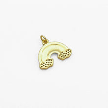 Load image into Gallery viewer, Colorful Enamel CZ Gold Rainbow Charm, Sku#LX234