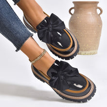 Load image into Gallery viewer, Women's Patent Leather Chunky Heel Loafers | Color-Block Slip-On Shoes EU 36–43