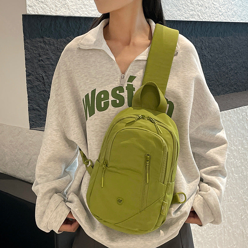 Ultra-light Nylon Crossbody Chest Bag | Lightweight Shoulder Tote for Women