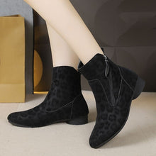 Load image into Gallery viewer, Women's Retro Suede Martin Boots - High-Top Ankle Boots with Flat Heel