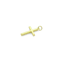 Load image into Gallery viewer, White Pearl Gold Silver Cross Shape Charm Pendant, Sku#LX740