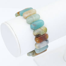 Load image into Gallery viewer, 10x20mm Amazonite Rectangle Stretchy Bracelet, Sku#U1997