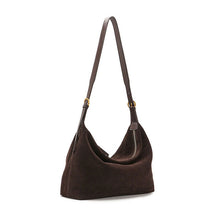 Load image into Gallery viewer, Premium Genuine Leather Crossbody Shoulder Bag for Women – Suede Commuter Handbag