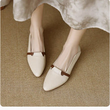 Load image into Gallery viewer, Women's French-Style Suede Low-Heel Pointed Toe Shoes - Elegant Casual Sheepskin Flats