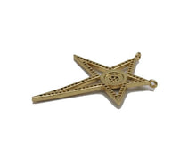Load image into Gallery viewer, Gold CZ Enamel Black Eye Star Connector Charm, Sku#LK717