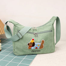 Load image into Gallery viewer, Retro Corduroy Tote Bag