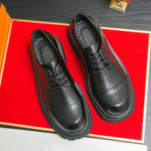Load image into Gallery viewer, Men's British-Style Glossy Height-Increasing Leather Shoes – Tassel Loafer, Microfiber Upper