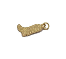 Load image into Gallery viewer, Gold CZ Pink Enamel Star Boot Charm, Sku#LK724