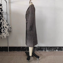 Load image into Gallery viewer, Womens British-style Commuter Herringbone Loose Wool Coat