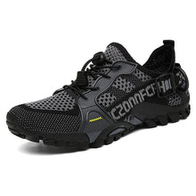 Load image into Gallery viewer, Men's Flyknit Hiking Shoes – Lightweight Non-Slip Outdoor Sneakers with Elastic Closure