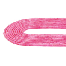 Load image into Gallery viewer, Pink Coral Smooth Tube Beads, Sku#U1835