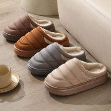 Load image into Gallery viewer, Plush Winter Slippers for Women &amp; Men - Warm Indoor House Shoes with Thick EVA Sole &amp; Non-Slip Grip
