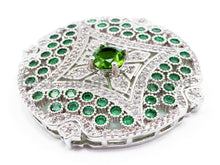 Load image into Gallery viewer, CZ Micro Pave 34mm Large Flower Disc, SKU#L199