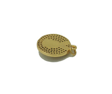 Load image into Gallery viewer, CZ Gold Prayer Hands Coin Charm, Sku#LK658