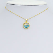 Load image into Gallery viewer, Whale On Blue Ocean Charm Pendant, Sku#LD702