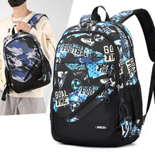 Load image into Gallery viewer, Men's Nylon Two-Piece Backpack &amp; Chest Bag Set – Multi-Pocket Travel Bag