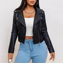 Load image into Gallery viewer, Rare High-end Black Leather Jacket