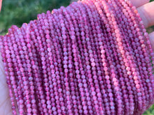 Load image into Gallery viewer, Quality Pink Tourmaline Faceted Round Beads, 2mm/3mm Genuine Small Beads, 15.5'' Full Strand, SKU#U1220