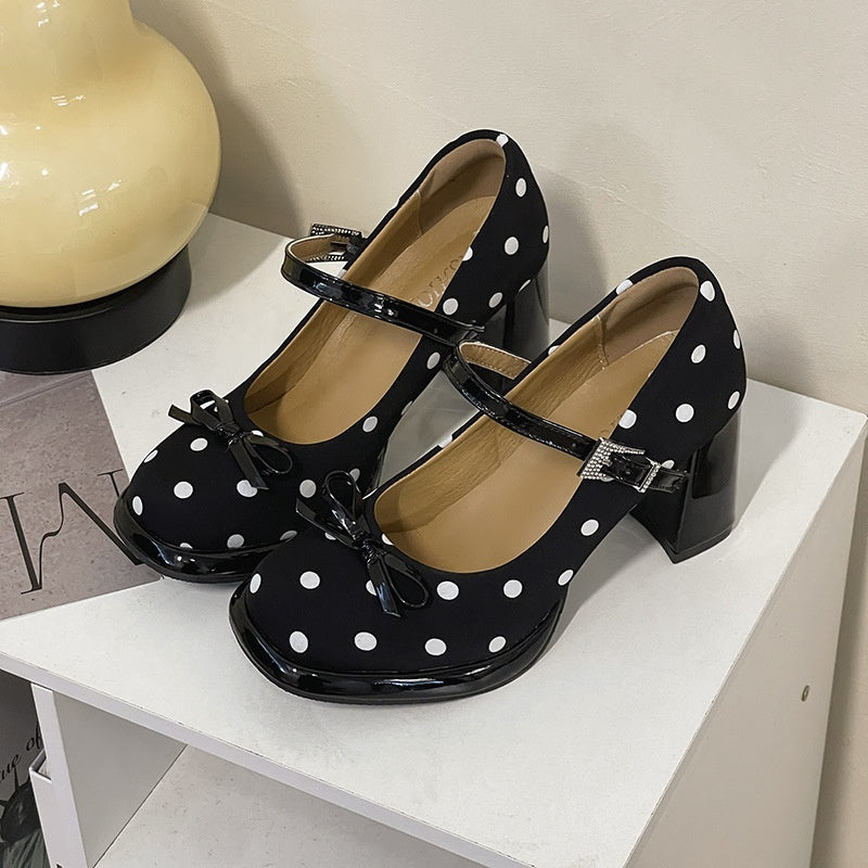 Women's Chunky Heel Slingback Mary Jane Heels – Thick Sole Block Heel Pumps