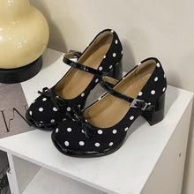Load image into Gallery viewer, Women's Chunky Heel Slingback Mary Jane Heels – Thick Sole Block Heel Pumps