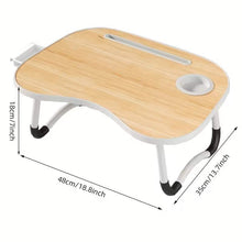 Load image into Gallery viewer, Portable Foldable Laptop Bed Table