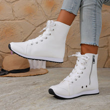 Load image into Gallery viewer, Women's Side-Zip Flat Ankle Boots - Casual Round Toe Winter Boots