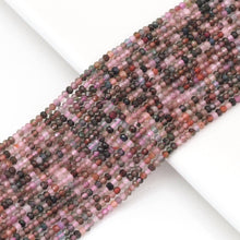 Load image into Gallery viewer, Multicolor Tourmaline Faceted Rondelle Beads, Sku#U1700