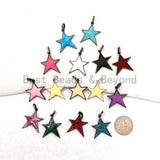 Enamel Colorful Star Charms, Enamel Oil drop Star Pendant, F593S