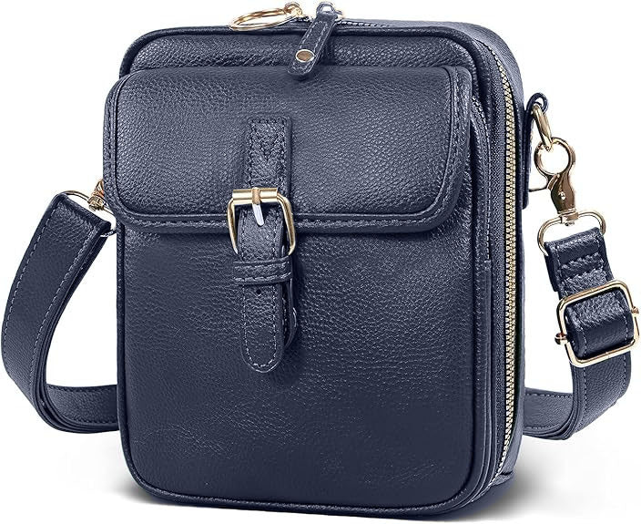 Women's Crossbody Phone Bag - Compact Messenger Shoulder Bag with Multiple Compartments