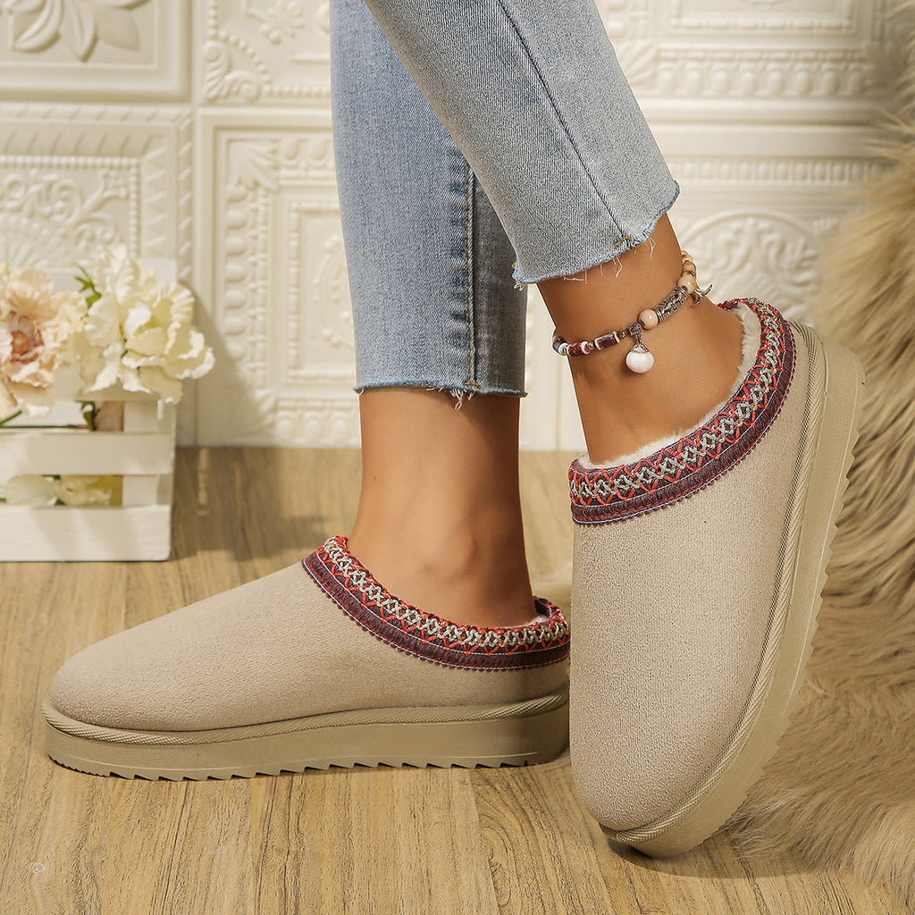 Fringed Snow Boots