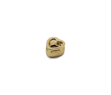 Load image into Gallery viewer, Colorful CZ Gold Heart Space Beads, Sku#LX139