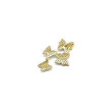 Load image into Gallery viewer, Gold Clear CZ Four Butterflies Charm, Sku#LD425