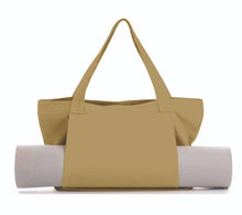 Load image into Gallery viewer, Women's Large Canvas Yoga Tote Bag – Shoulder &amp; Handheld Organizer | Multiple Colors
