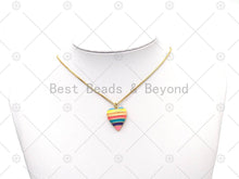 Load image into Gallery viewer, Enamel Heart Shape Pendant, Sku#F1448