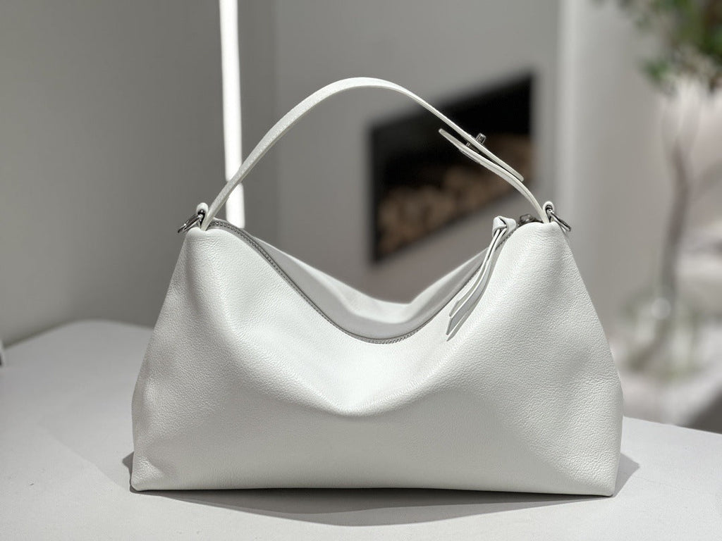 Genuine Leather Crossbody Tote Bag