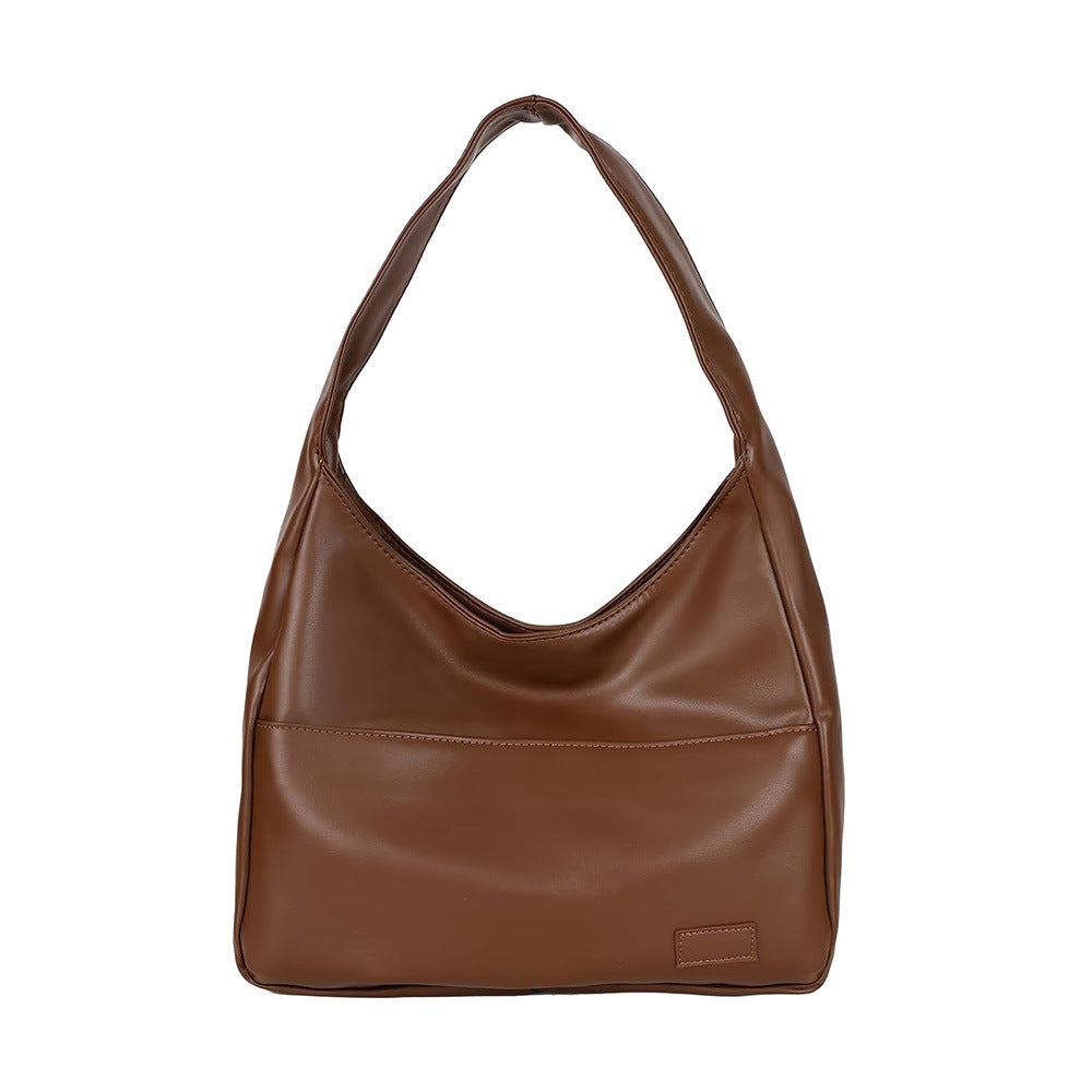 Women's PU Leather Tote Bag | Commuter & College Shoulder Bag