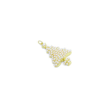 Load image into Gallery viewer, White Pearl Christmas Trees Charm Pendant,Sku#A480