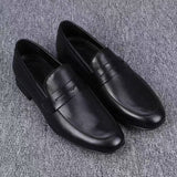 Men's Casual Breathable PU Leather Loafers | Soft Sole Round Toe Slip-On Shoes