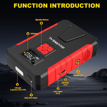 Load image into Gallery viewer, Portable Car Jump Starter with Air Compressor